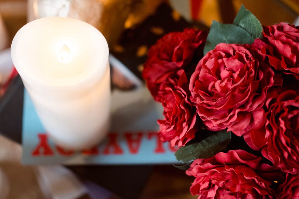 Reigniting romance with roses and candles
